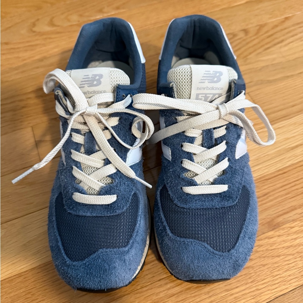 Blue Denim Suede New Balance 574
